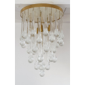 mid-century-modern-murano-clear-glass-drops-flush-mount-chandelier-Italy6