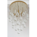 mid-century-modern-murano-clear-glass-drops-flush-mount-chandelier-Italy8