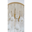 mid-century-modern-murano-clear-glass-drops-flush-mount-chandelier-Italy9