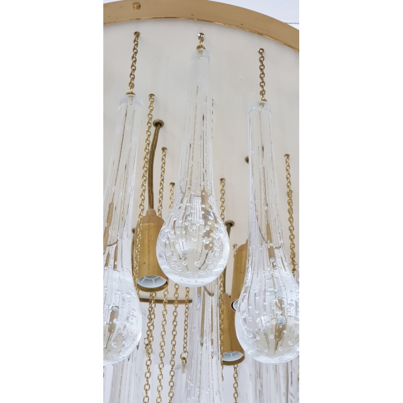 mid-century-modern-murano-clear-glass-drops-flush-mount-chandelier-Italy10