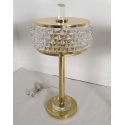 Pair of brass and Murano glass table lamps Mid Century Modern Italy 1970s 6