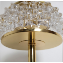 Pair of brass and Murano glass table lamps Mid Century Modern Italy 1970s 9