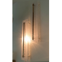 Pair of Tall Murano glass sconces Mid Century Modern 1990s 2