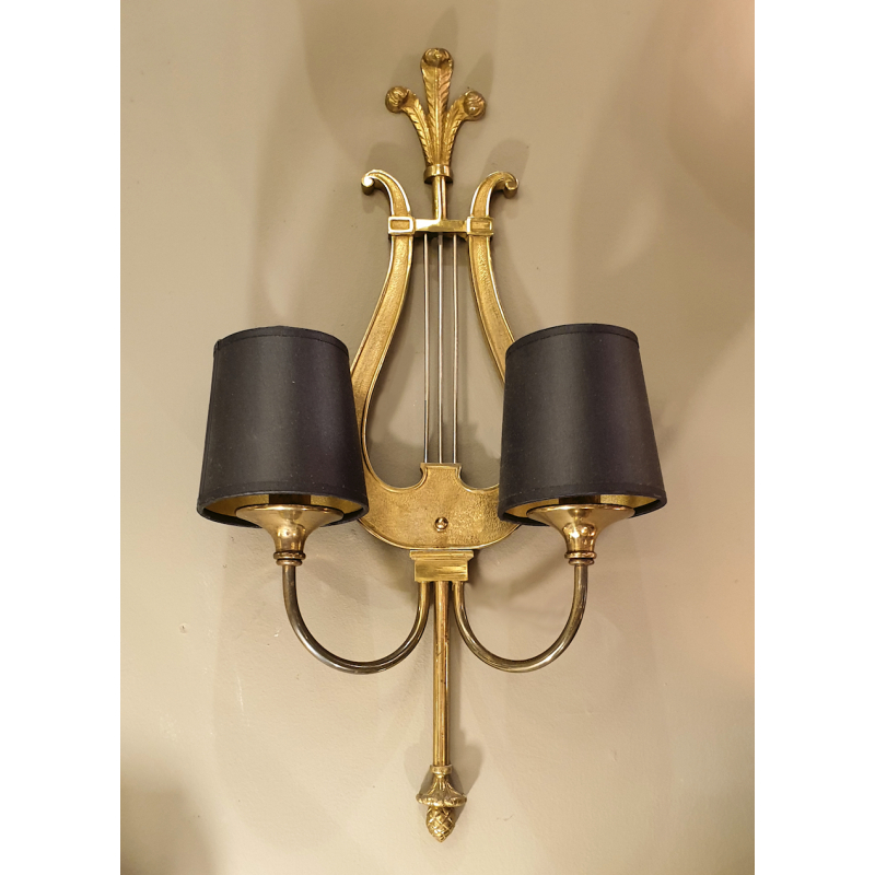 Pair of bronze antique French sconces2