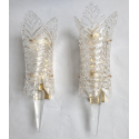 2 pairs of Murano glass Mid century modern sconces, Barovier & Toso Italy 1970s2