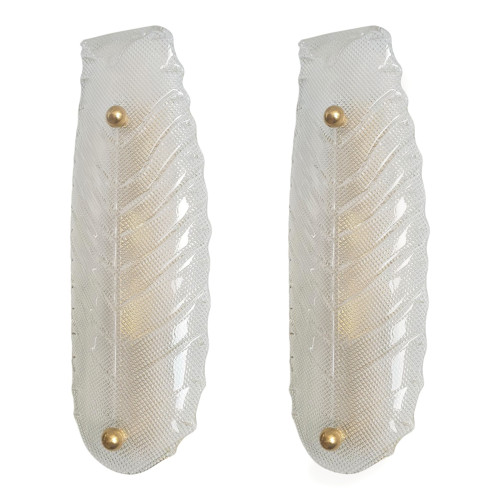 large-clear-translucent-murano-glass-leaf-sconces-mid-century-modern-vistosi-style-italy