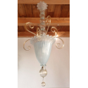 Tall Mid century modern vintage Murano glass lantern Italy 1960s Venini2
