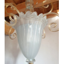 Tall Mid century modern vintage Murano glass lantern Italy 1960s Venini6