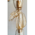 large clear & gold Murano chandelier with horses3
