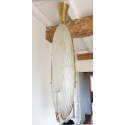 Long Clear Murano glass Mid Century Modern lantern or chandelier 1960s1