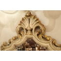 set marble top console & gilt wood mirror louis XV style 10