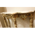 set marble top console & gilt wood mirror louis XV style 5