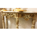 set marble top console & gilt wood mirror louis XV style 3