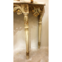 set marble top console & gilt wood mirror louis XV style 8