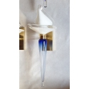 Pair of blue & white vintage Murano glass sconces, Italy 1960s4