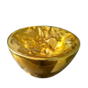 Large Mid Century Modern Gold Murano glass lamp-1970s