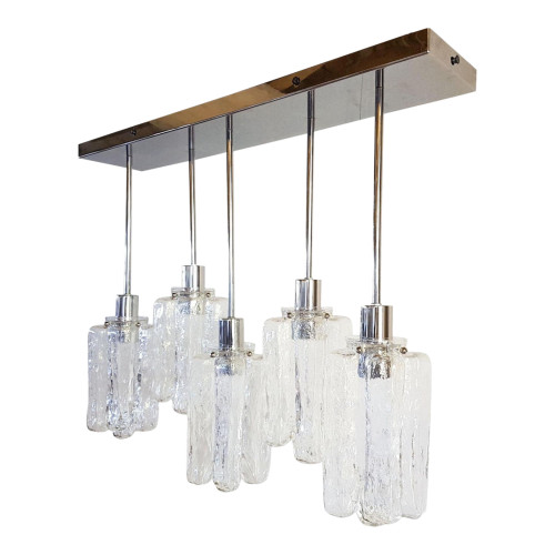 chrome-and-murano-glass-chandelier-flush-mount-4920