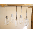 chrome-and-murano-glass-chandelier-flush-mount-7089