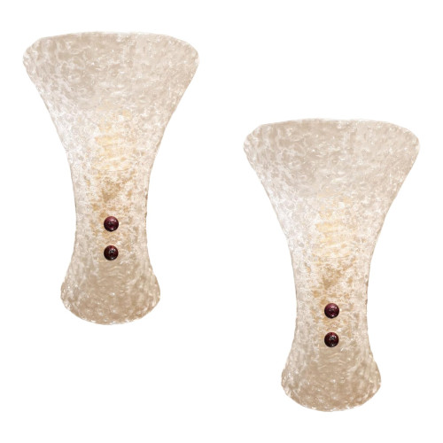 murano-clear-glass-brass-barovier-mid-century-modern-sconces-1970s-two-pairs