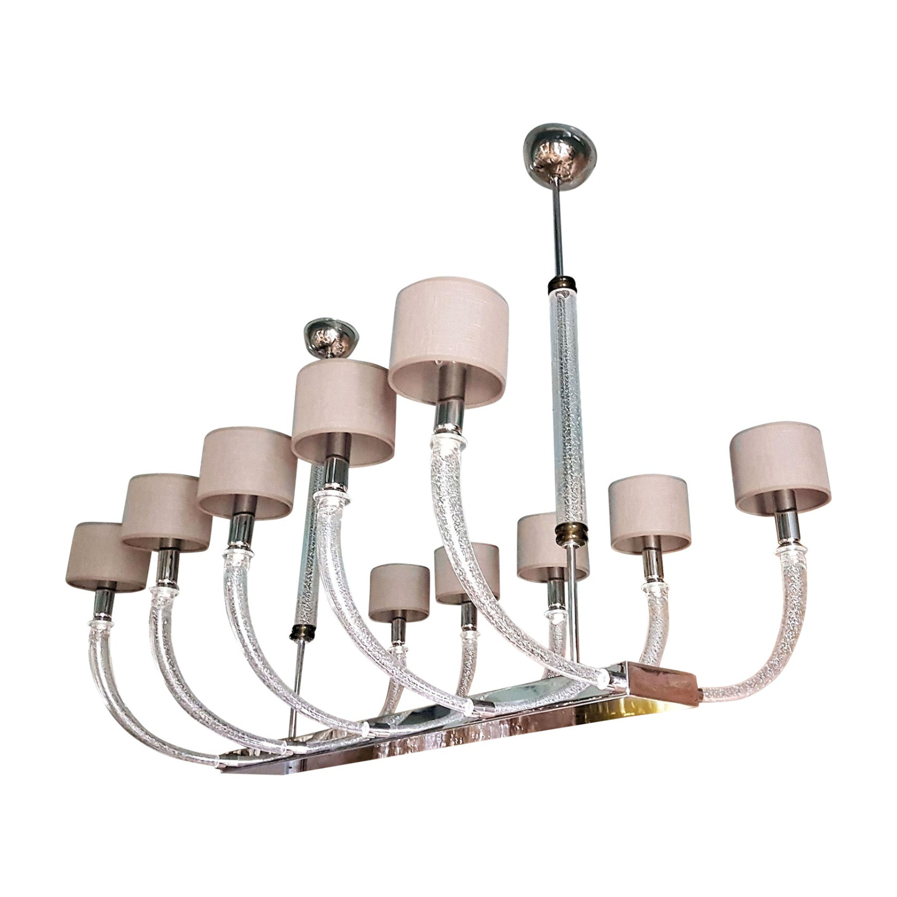large-Murano-glass-mid-century-modern-Seguso-chandelier