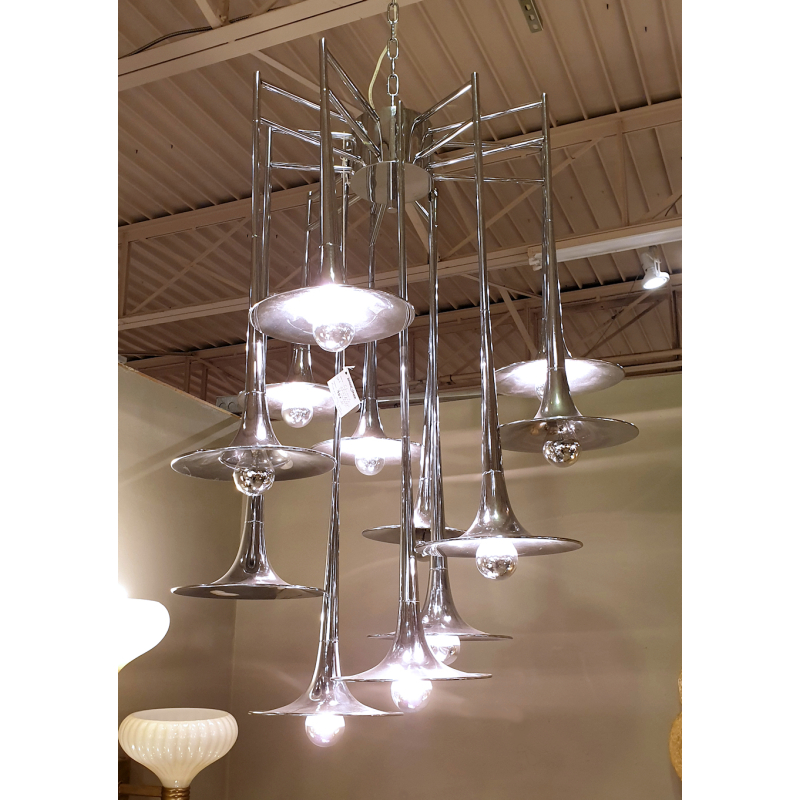 Large chrome chandelier by Reggiani1