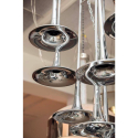 Large chrome chandelier by Reggiani6