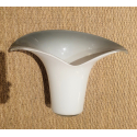 Pair of Calla Lily white & gray Murano glass sconces, Mid Century Modern Italy 1970s1