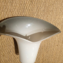 Pair of Calla Lily white & gray Murano glass sconces, Mid Century Modern Italy 1970s5