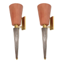 large-mid-century-modern-pink-murano-glass-sconces-venini-style-a-pair