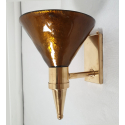 Pair of Murano glass and brass sconces-Mid century modern-Italy-set of four-1970s 4