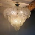 Murano glass large chandelier - set of four.