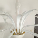 White Murano glass chandelier, Italy