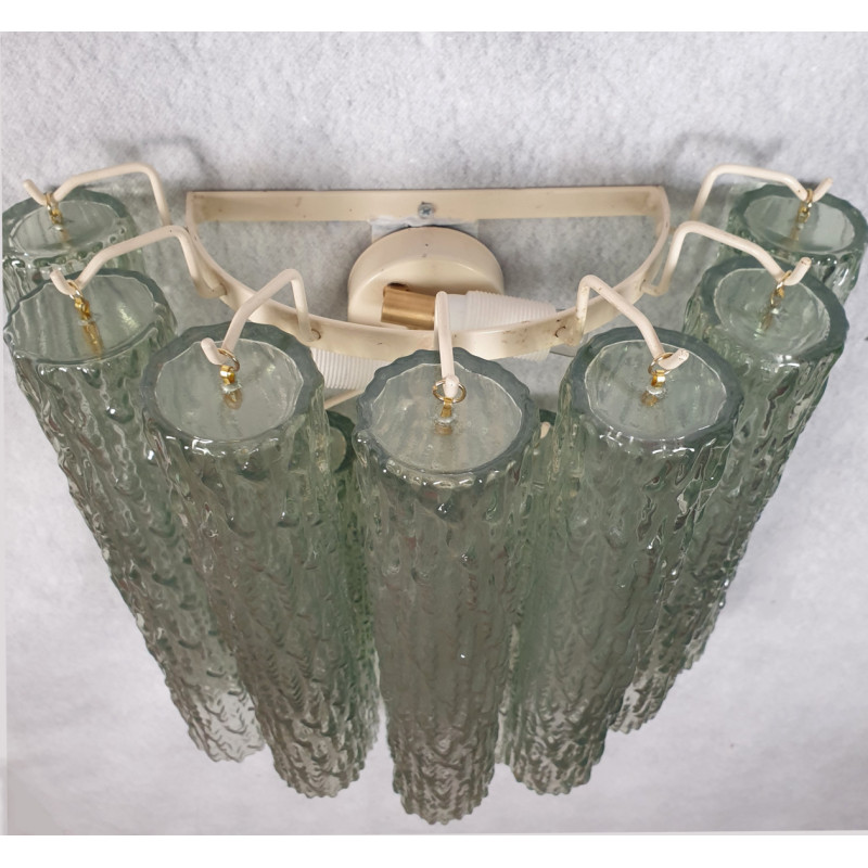 Pair of green Murano glass sconces