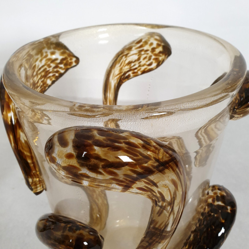 Pair of Murano Glass Vases, Italy