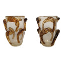 Pair of Murano glass vases, Italy