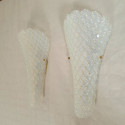 Pair of opaline Murano glass sconces - set of six