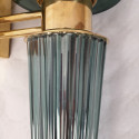 Green Murano glass sconces-Italy-a pair