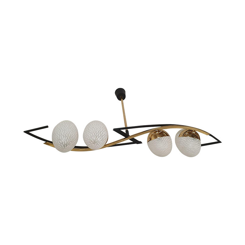 Mid Century French chandelier by Arlus