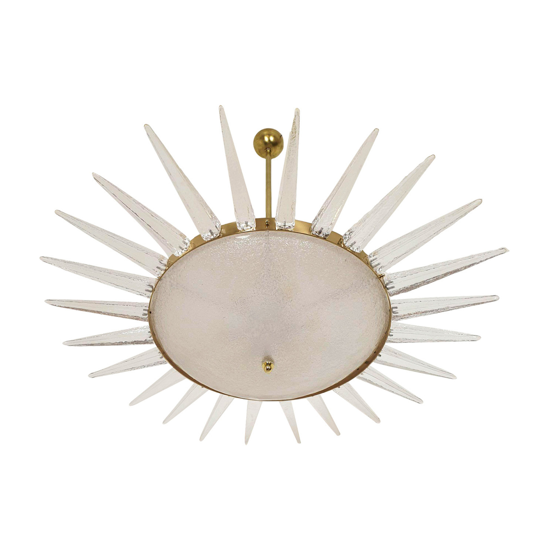 Large Mid Century Modern Murano glass chandelier - a pair