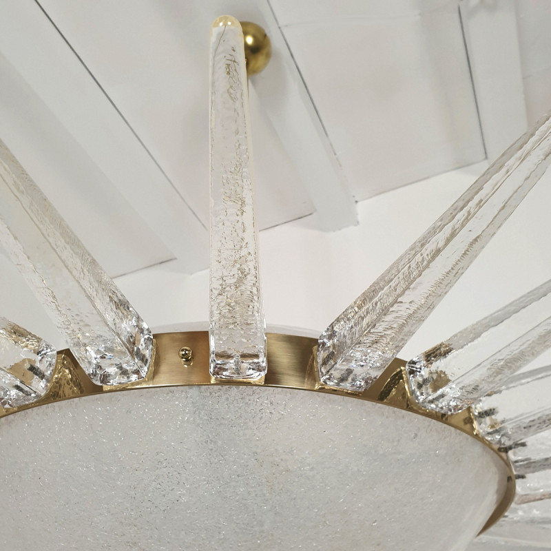 Mid-century modern Murano glass Large chandelier