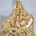 Gold Murano glass leaf sconces