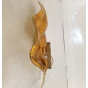 Gold Murano glass leaf sconces