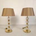 Murano glass table lamps - a pair
