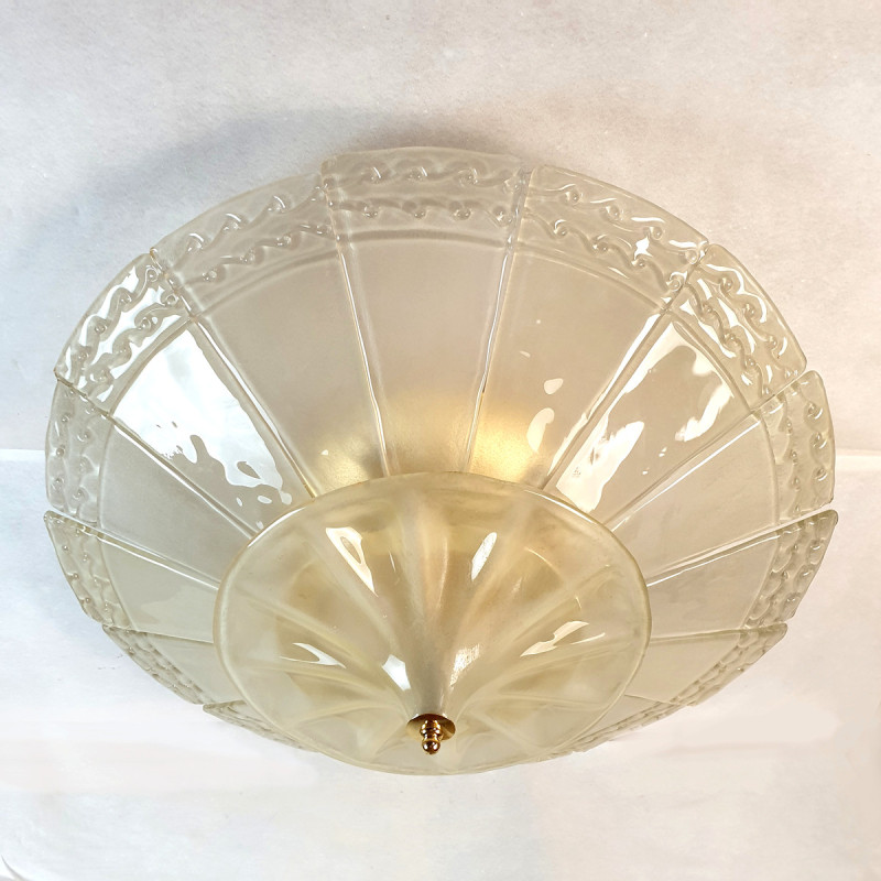 Murano glass vintage flush mount chandelier