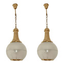 Pair of vintage pendant lights by Dominioni