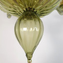 Green Mid century modern Murano glass chandelier