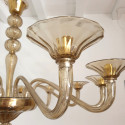 Huge Tan Mid-Century Modern Murano chandelier