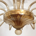 Huge Tan Mid-Century Modern Murano chandelier