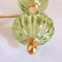 Pair of green Murano glass sconces