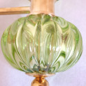 Pair of green Murano glass sconces